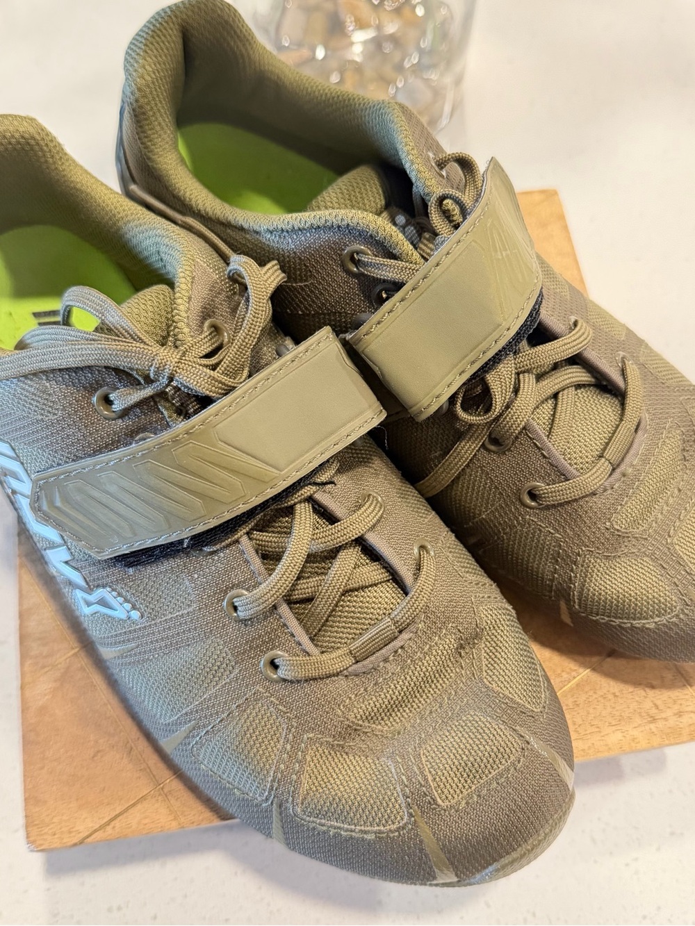 Inov-8 Olive Green Training Sneakers with Strap - Picture 2 of 7